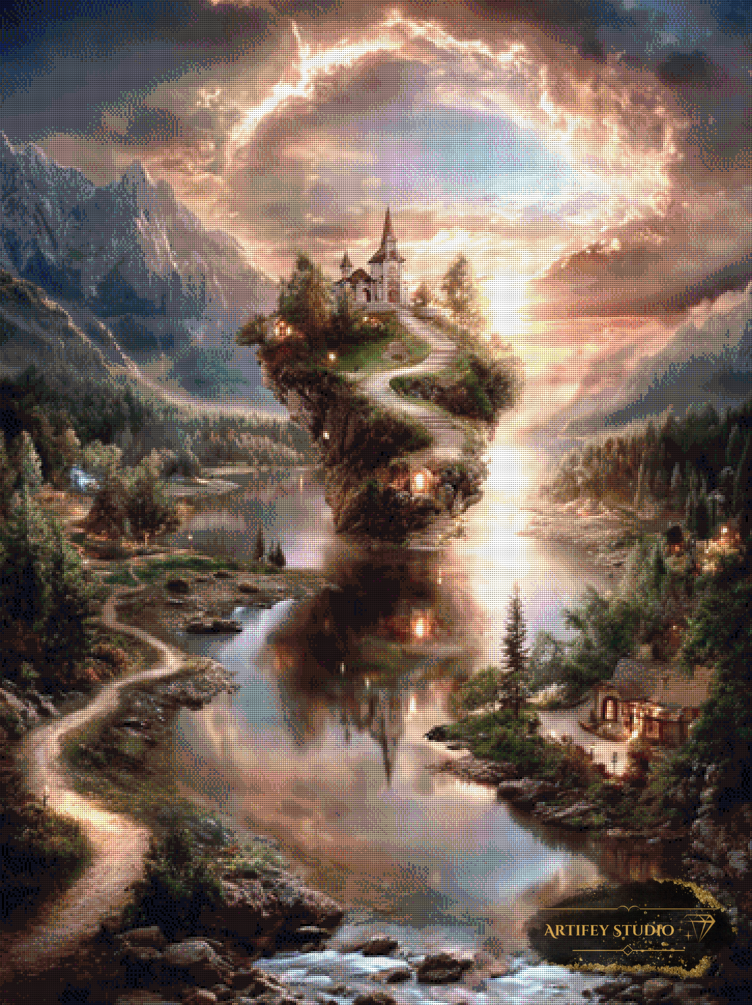 Vergessene Zuflucht by LaViie 90x120 mit 160 Farben