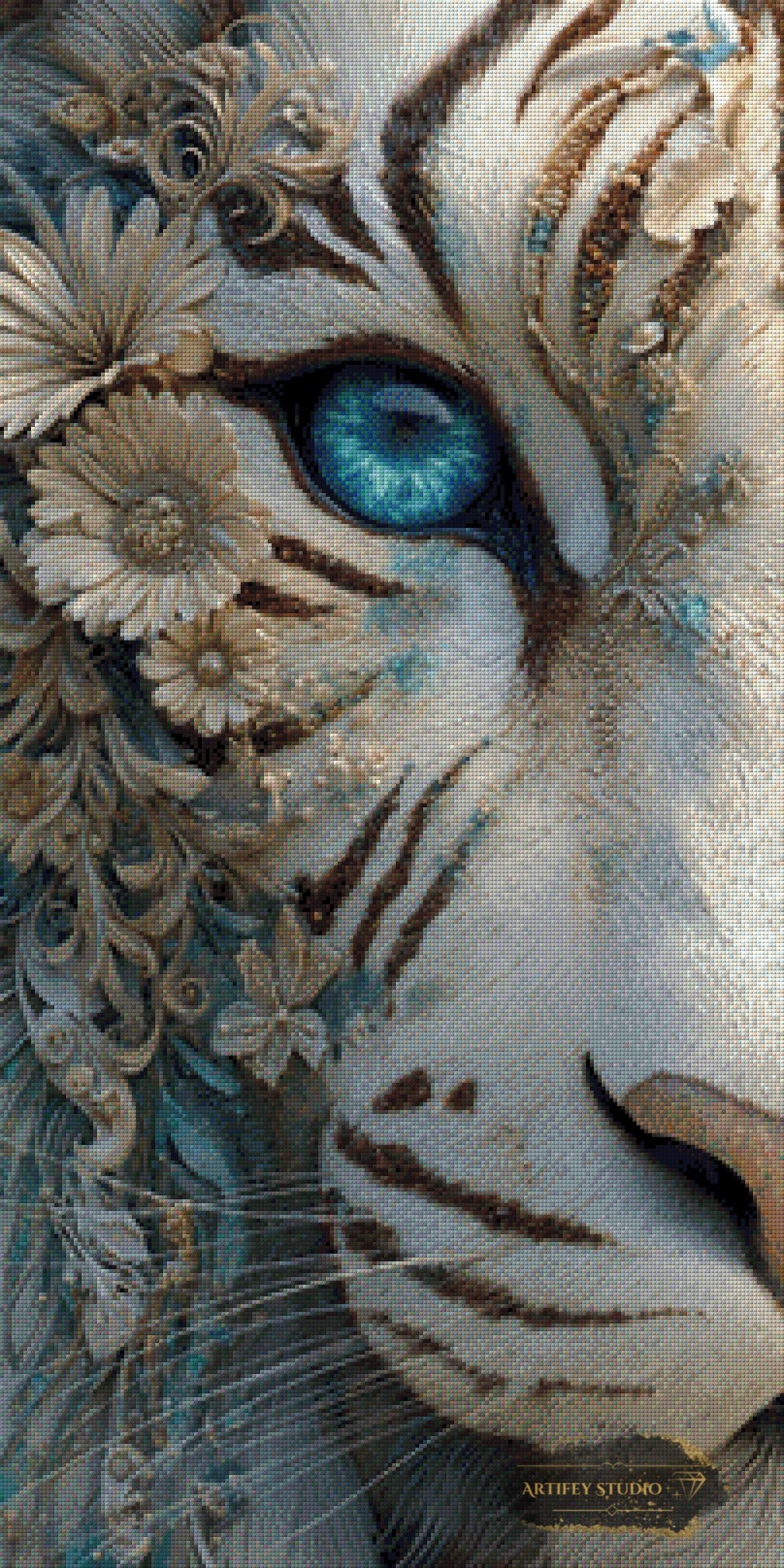 Lunaris Florum by Morrigan 80x100 mit 130 Farben