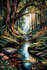 Waldblick by Kaida 80x120 mit 290 Farben Artifey Studio