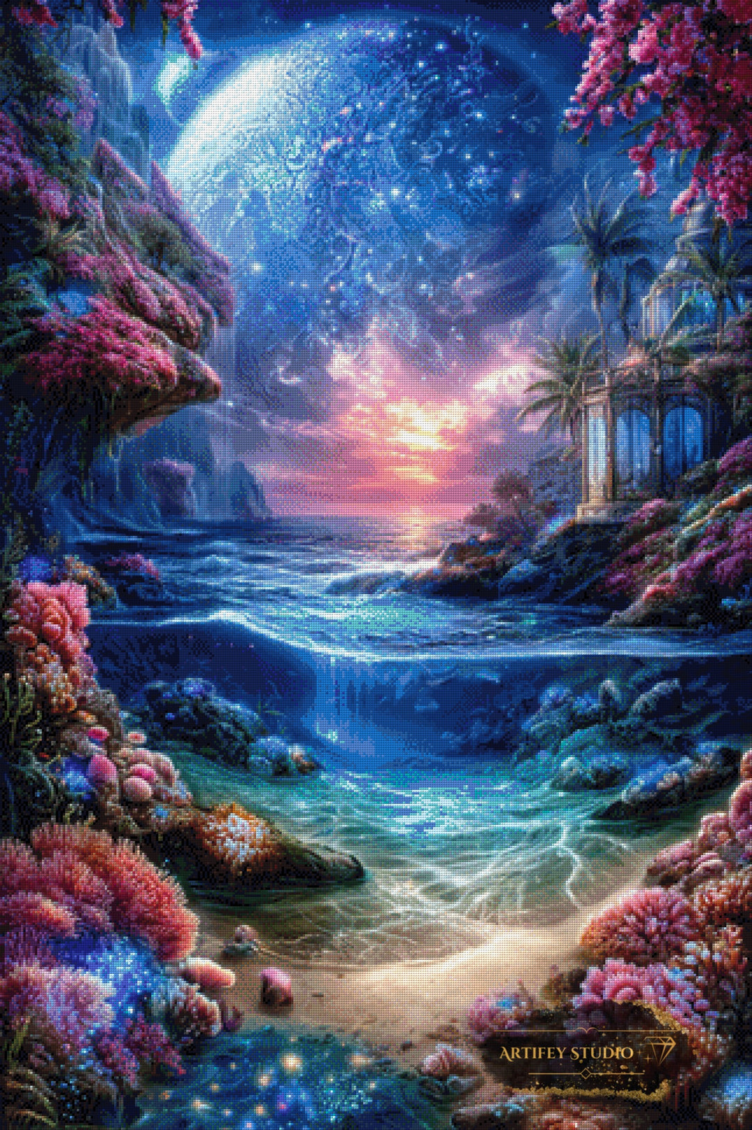 Aquaterra by Morrigan 80x120 mit 270 Farben - Artifey Studio