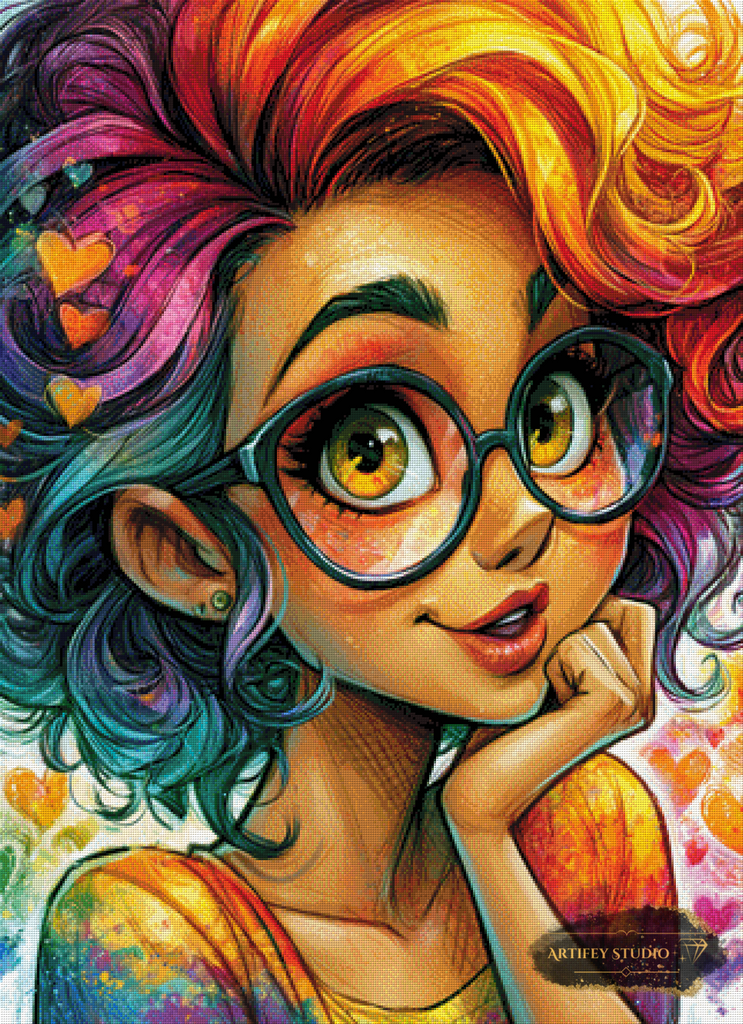 Rainbow Charm by Skyler 80x110 mit 390 Farben