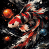 Kosmischer Koi by Pixxchicks 80x80 mit 170 Farben