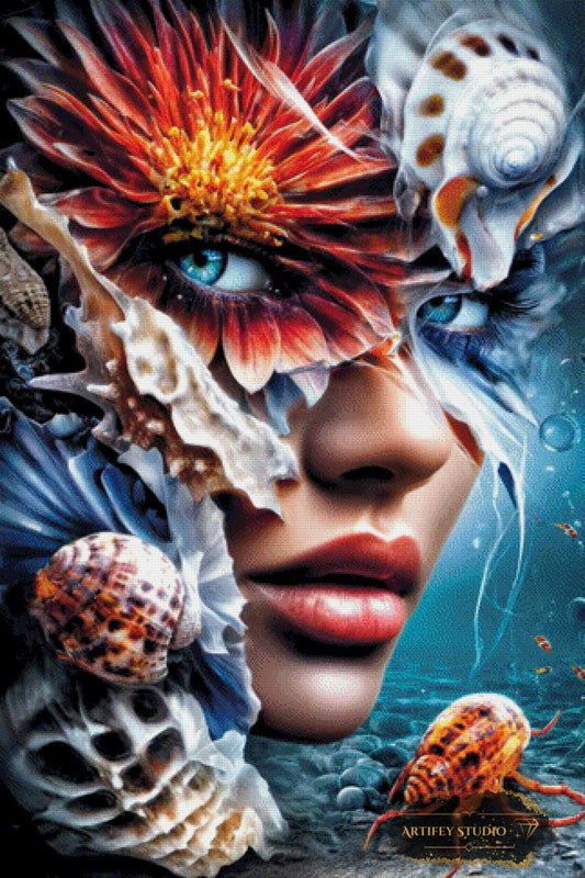 Korralenmädchen by Mirael 80x120 mit 310 Farben