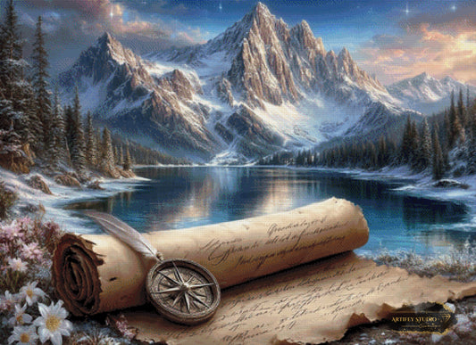 Ruhe am Wasser 2 by LaViie 110x80 mit 160 Farben