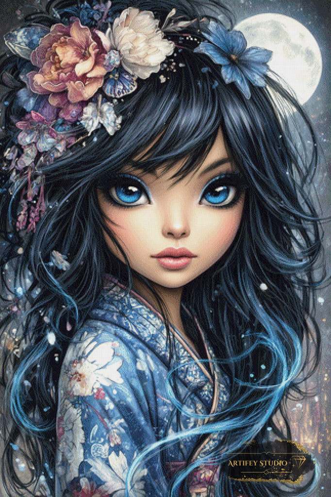 Misaki by Kaida 80x120 mit 190 Farben - Artifey Studio