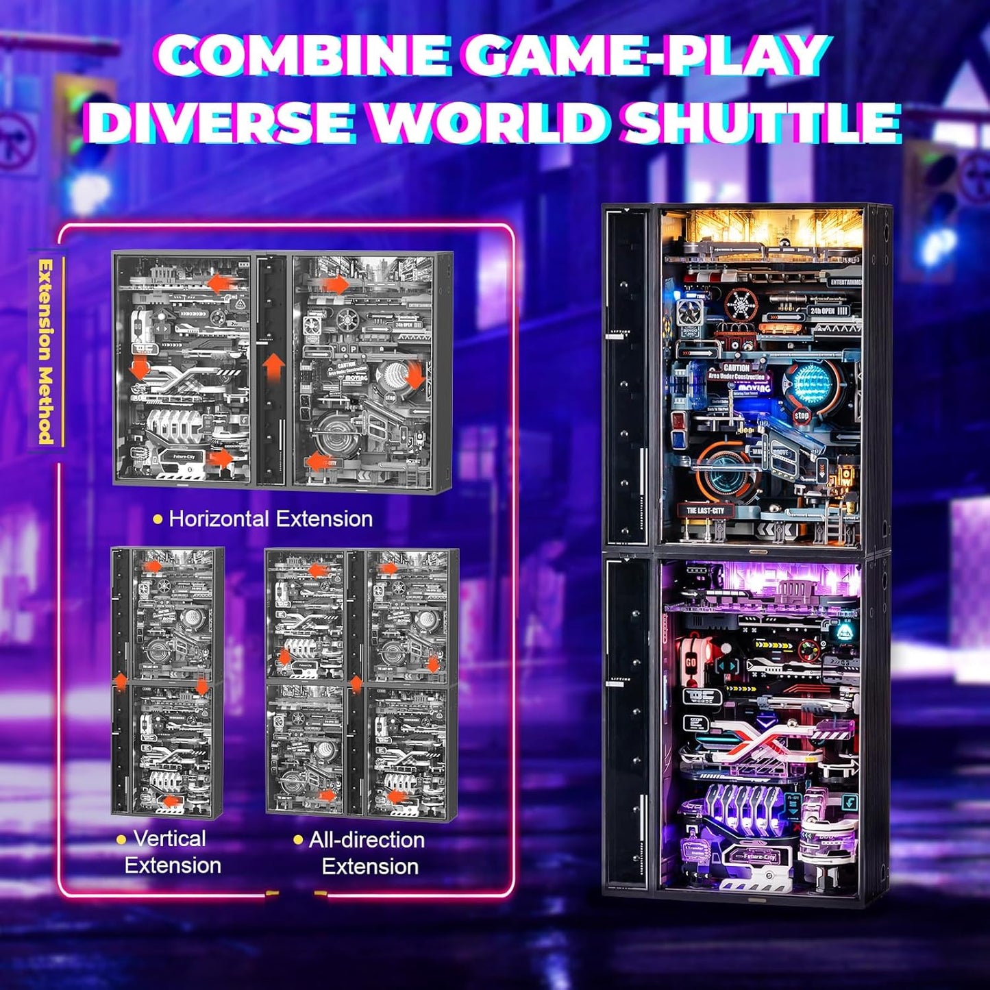 Die Stadt der Zukunft - Murmelbahn, Modelbau, 3D-Puzzles