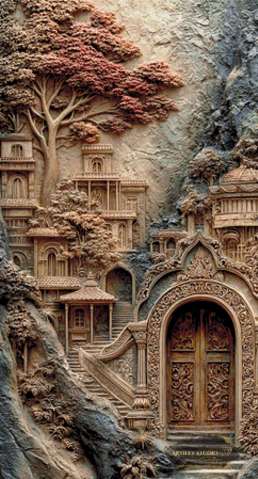 Terra in Relevo by Morrigan 60x110 150 Farben - Artifey Studio