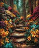 Flower path by Skyler 80x100 mit 260 Farben - Artifey Studio