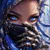 Deep blue Desert by Artifey 90x90 mit 180 Farben - Artifey Studio
