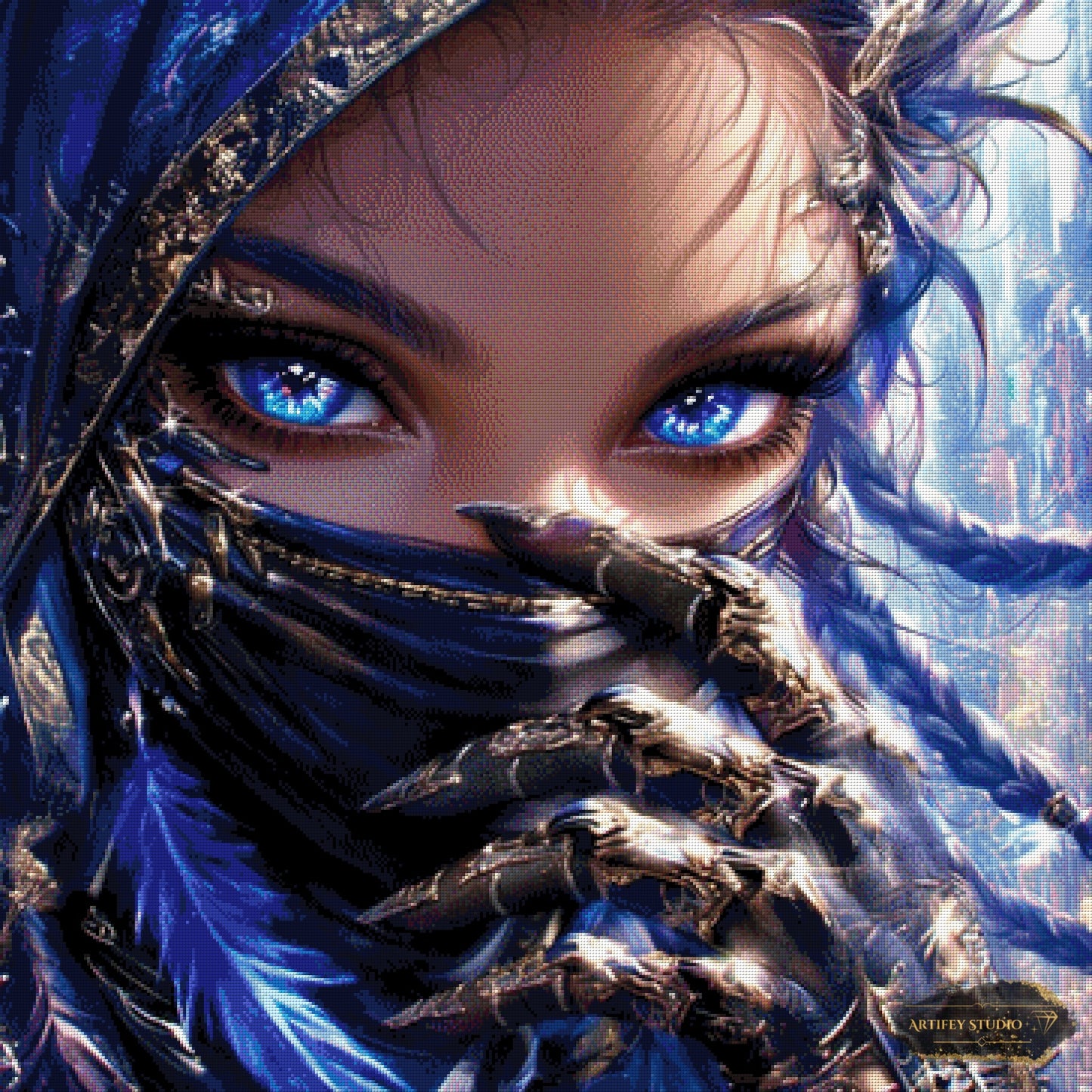 Deep blue Desert by Artifey 90x90 mit 180 Farben