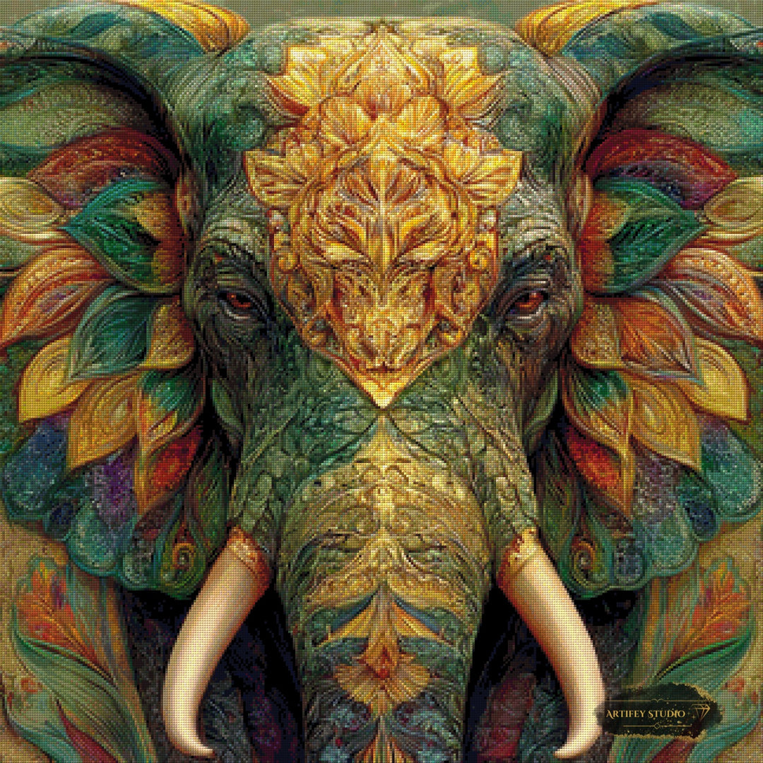 The Listener by Skyler 80x80 mit 200 Farben - Artifey Studio