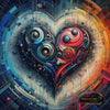 Abstract Heart II by Morrigan 80x80 mit 260 Farben - Artifey Studio