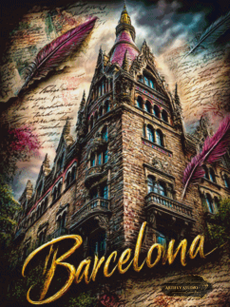Postcard from Barcelona by Skyler 60x80 mit 220 Farben