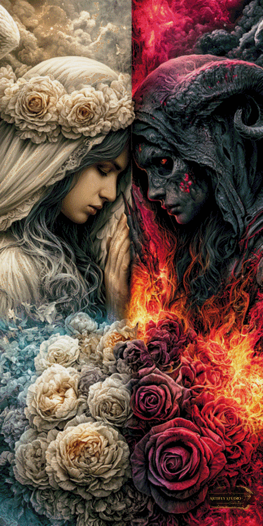 Good and Evil by Mirael 80x160 mit 280 Farben