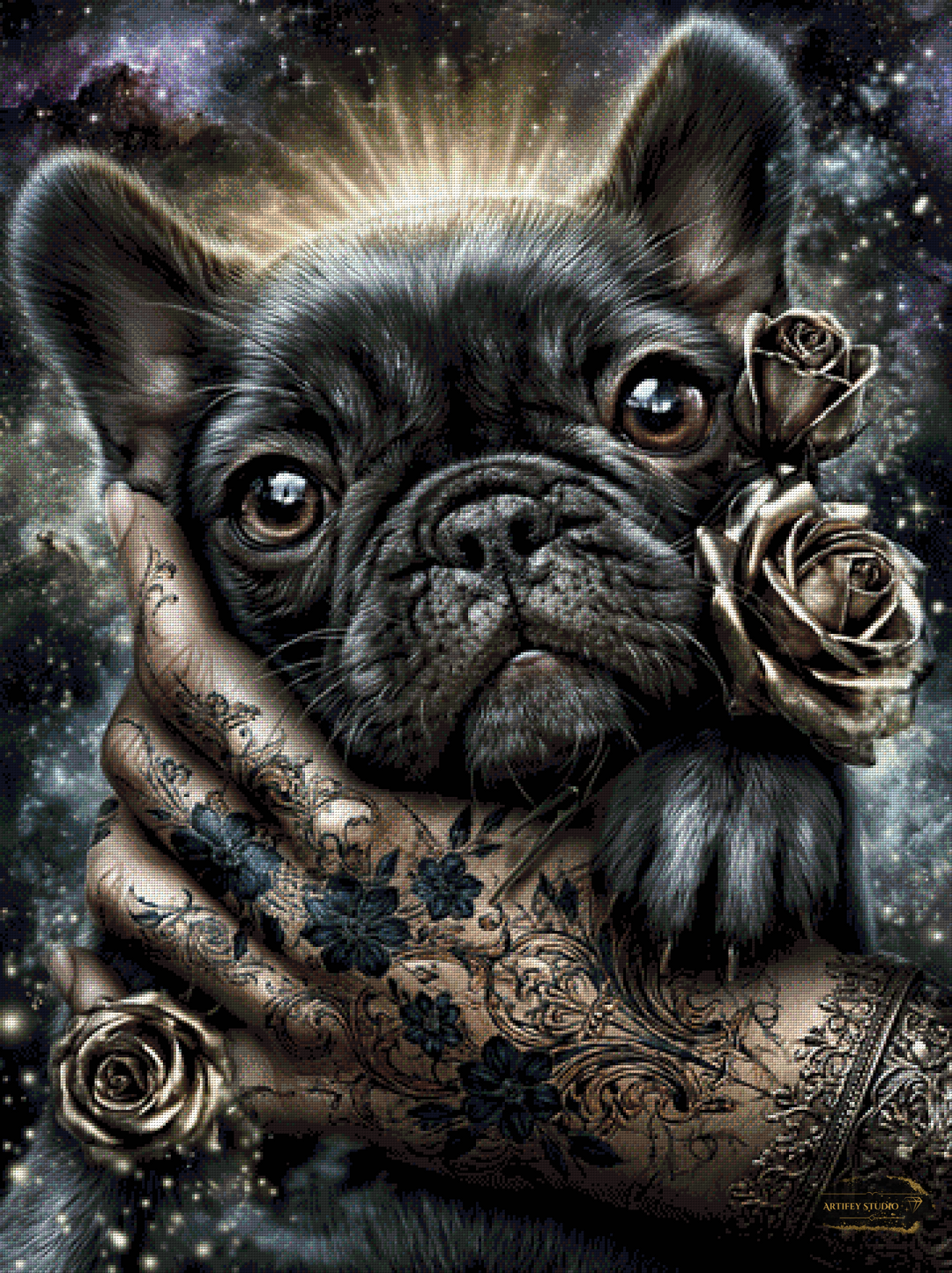 Cosmic Frenchie by LaViie 90x120 mit 115 Farben