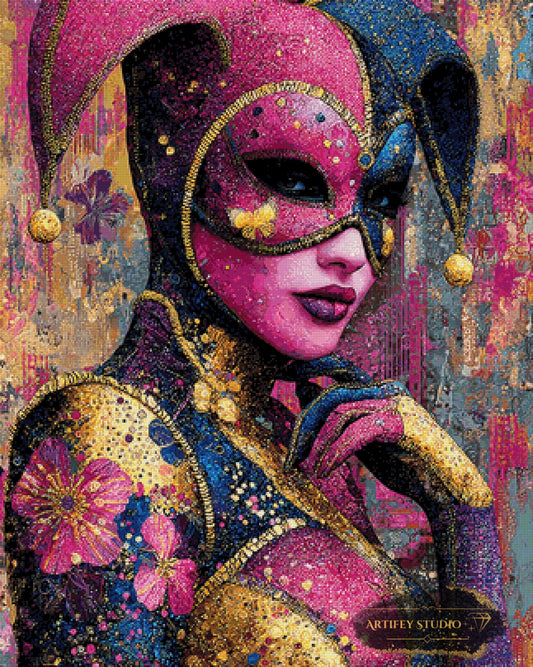 Farbenspielerin by Morrigan 80x100 mit 300 Farben