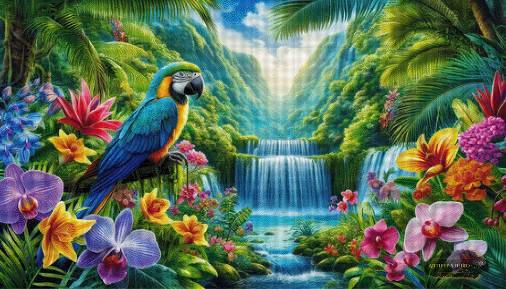 Song of the Rainforest by Diynamite 140x80 mit 390 Farben - Artifey Studio