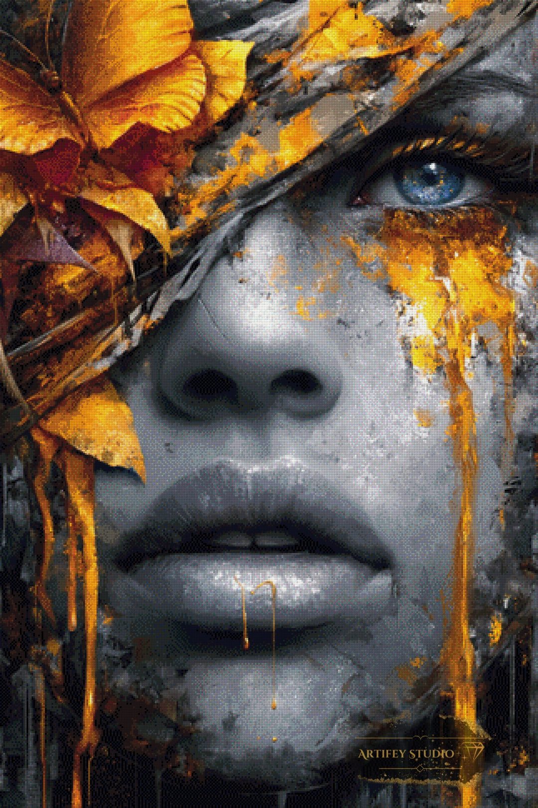 Herbstfieber by Mirael 80x120 mit 200 Farben - Artifey Studio