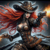 Wild West  Steampunk by Pixxchicks 80x80 mit 200 Farben
