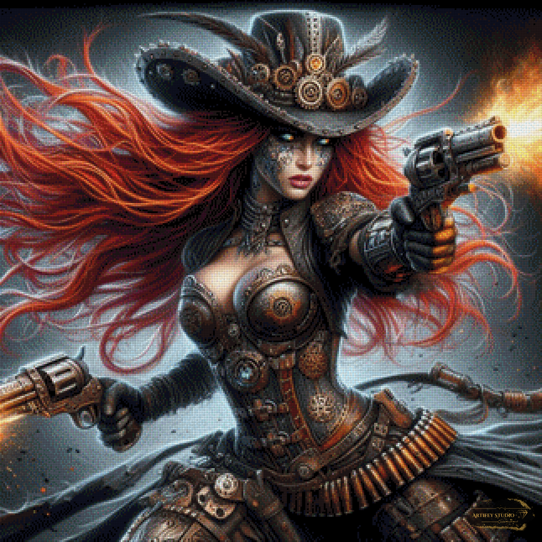 Wild West  Steampunk by Pixxchicks 80x80 mit 200 Farben