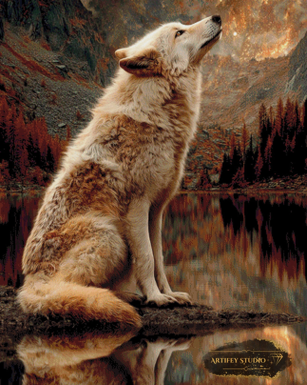 Echoes of the Wild I by Skyler 80x100 mit 120 Farben Artifey Studio