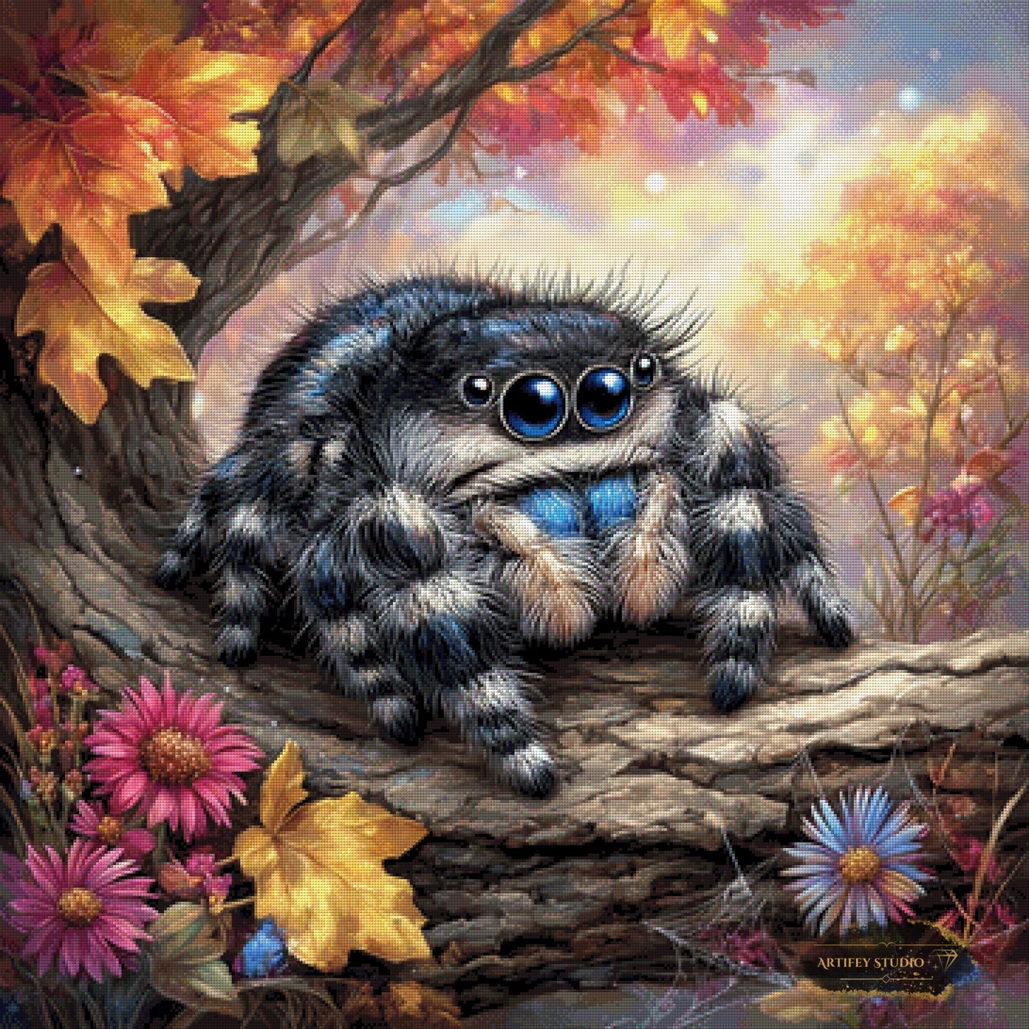 Spiderchen by Kaida 90x90 mit 260 Farben