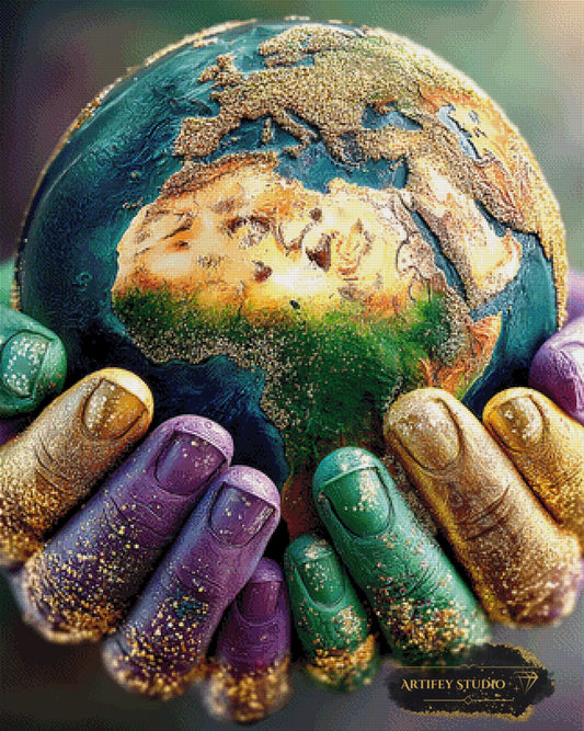 Hoffnung in den Händen by Morrigan 80x100 mit 300 Farben