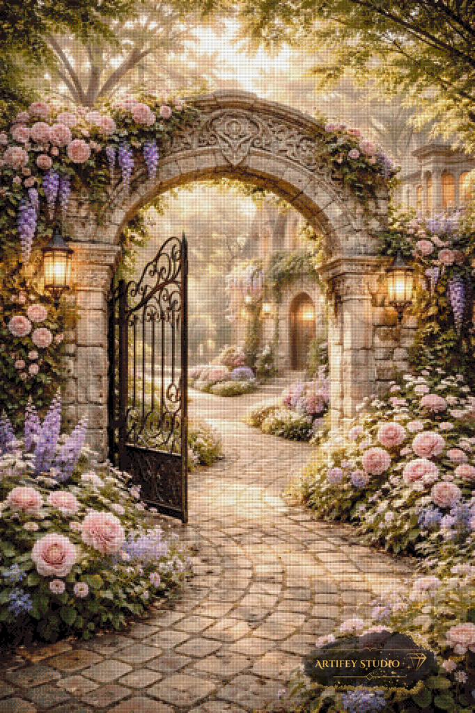 The Enchanted Archway by Daye 80x120 with 170 colors