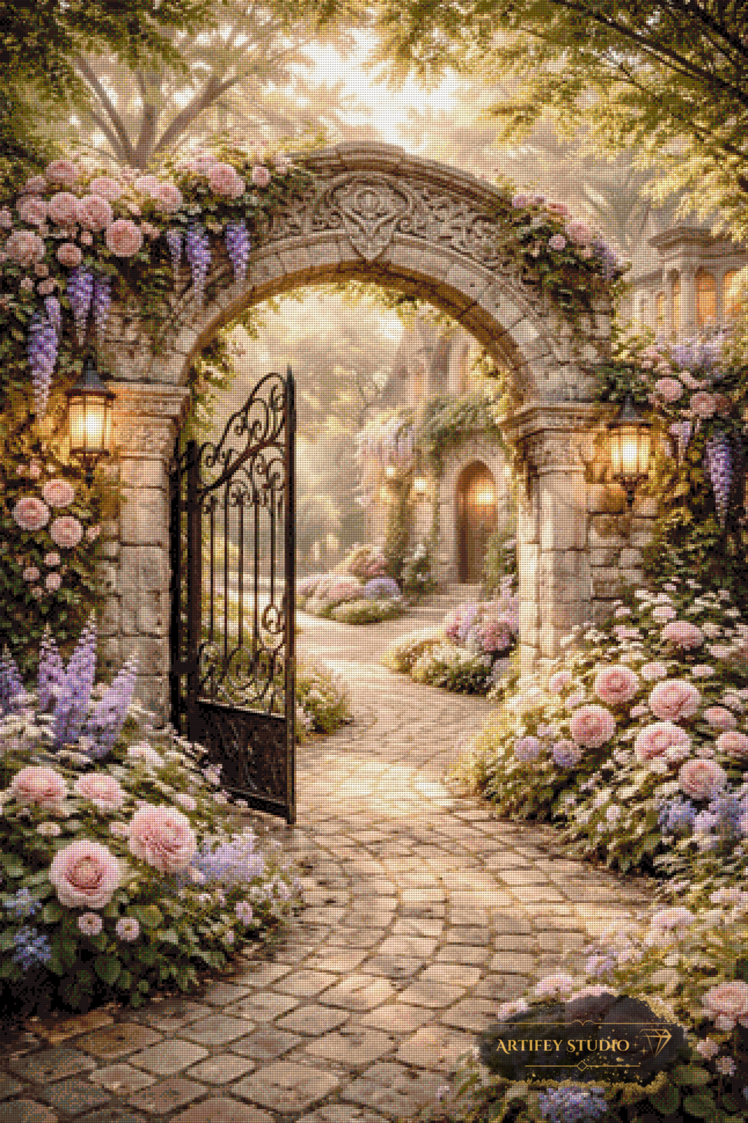 The Enchanted Archway by Daye 80x120 with 170 colors