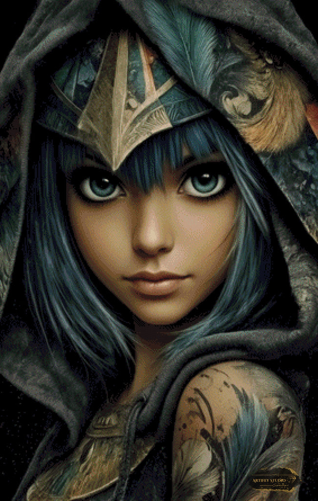 Iris by Kaida 70x110 mit 90 Farben - Artifey Studio