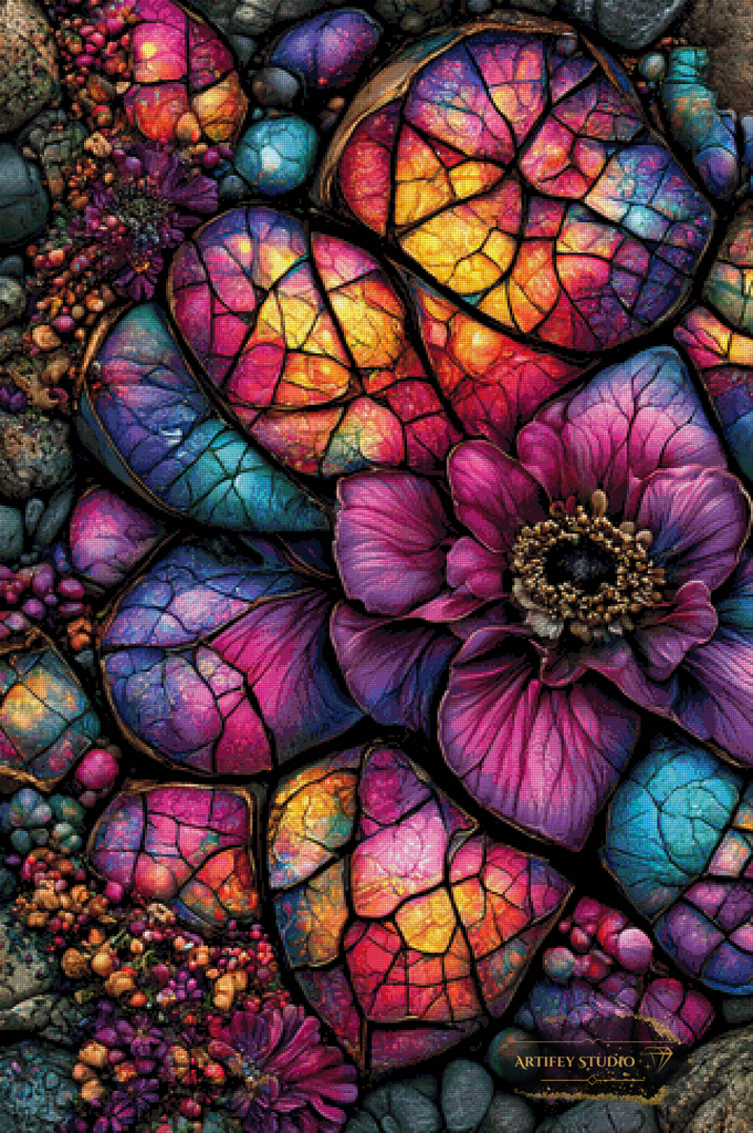 Purple Core by Mirael 80x120 mit 340 Farben