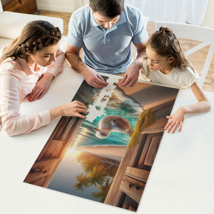 Ein Gast mit Federn by MAD Jigsaw Puzzles Artifey Studio