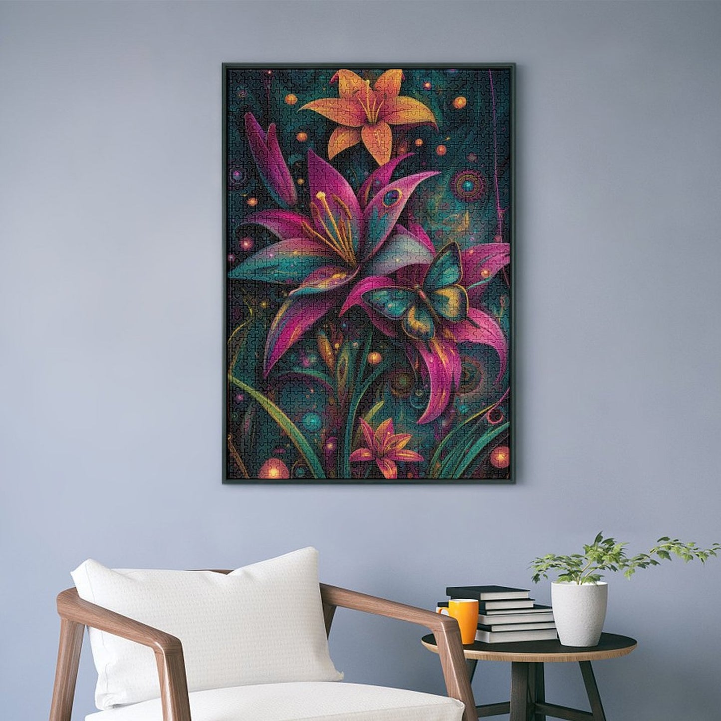 Abstract art of lilies by Skyler Jigsaw Puzzles