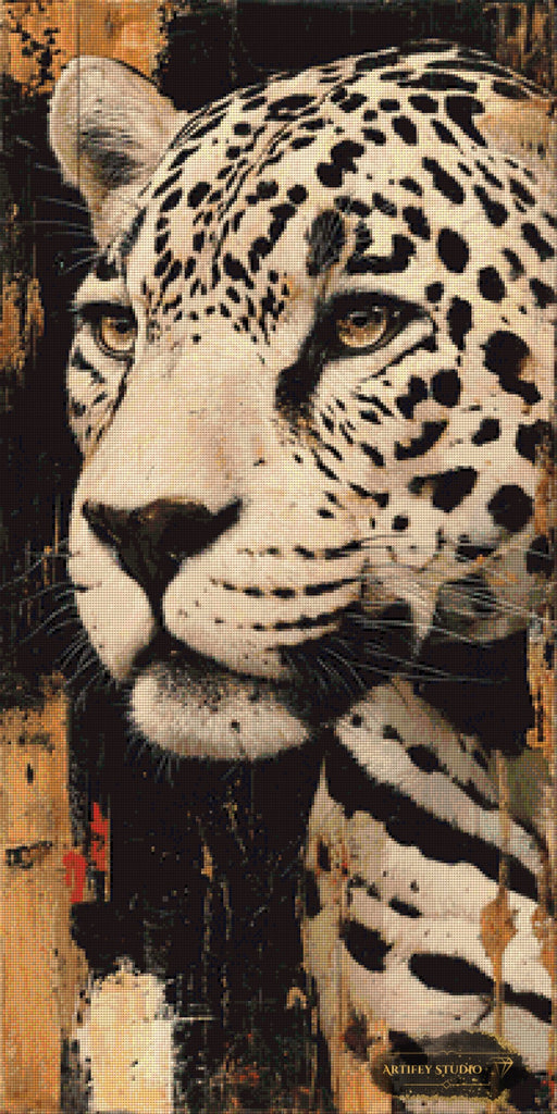 The Whisper of the Leopard by Morrigan 50x100 mit 90 Farben - Artifey Studio