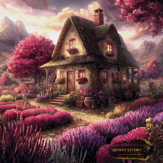 Lavender Fields by LaViie 90x90 mit 200 Farben