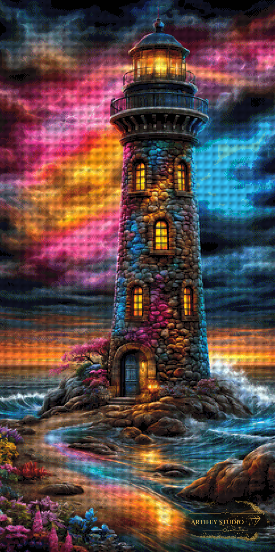 Guardian of the Tides by Morrigan 60x120 with 270 colors