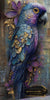 Streetart parrot by Morrigan 70x140 mit 180 Farben - Artifey Studio