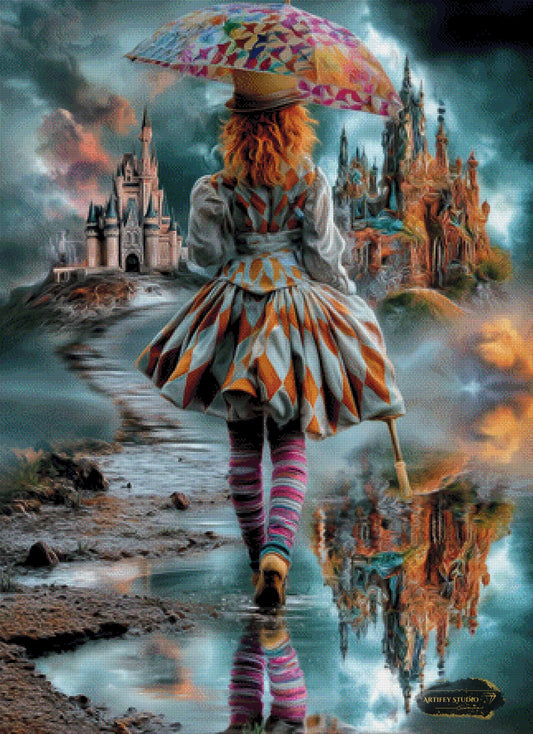 Reflection of Madness by Mirael 80x110 mit 250 Farben