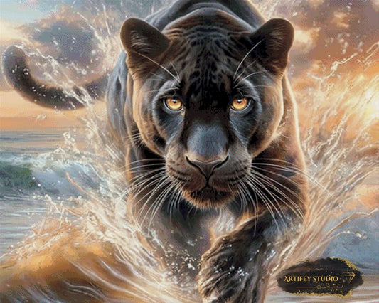 Bernsteinblick by LaViie 100x80 mit 135 Farben