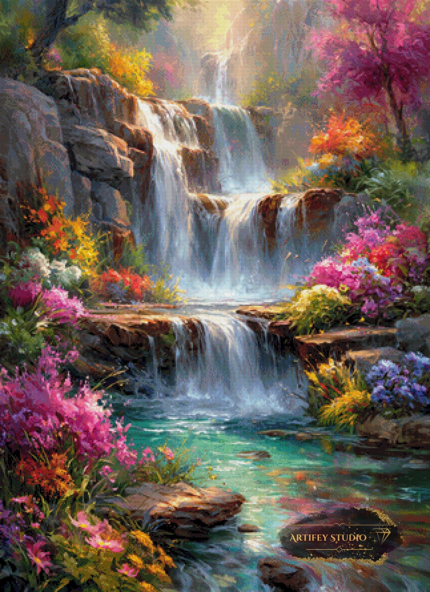 Hana no Keiryu by Artifey 80x110 mit 380 Farben