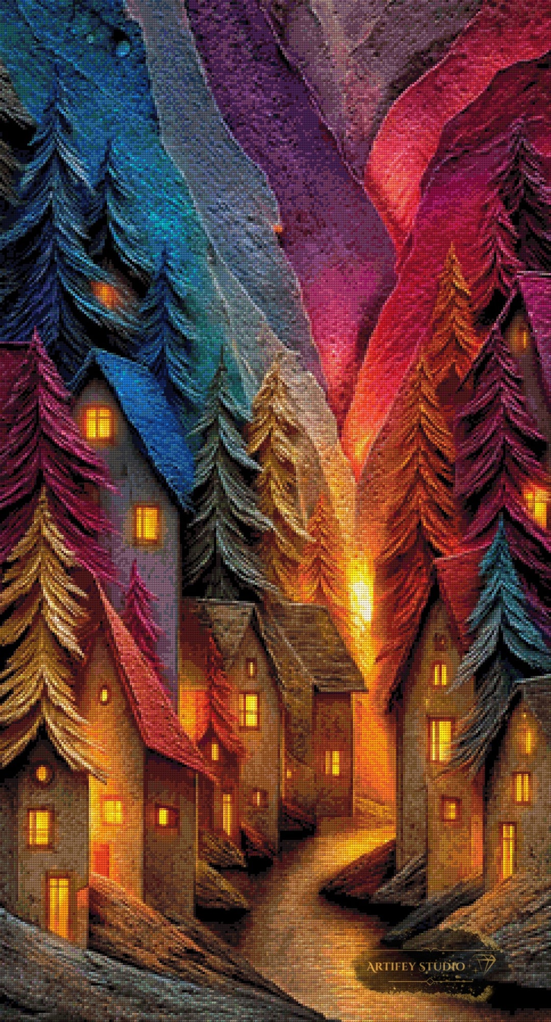 Color District II by Morrigan 60x110 mit 250 Farben - Artifey Studio