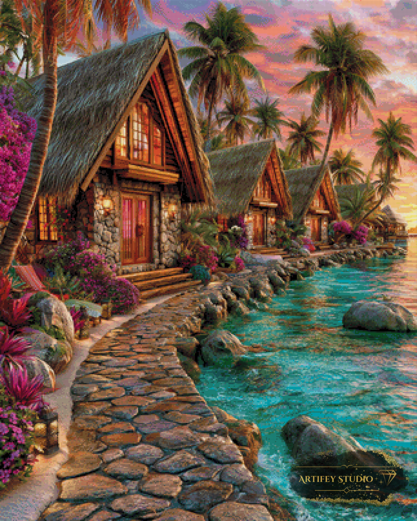 Polynesischer Traum by Morrigan 80x100 mit 290 Farben