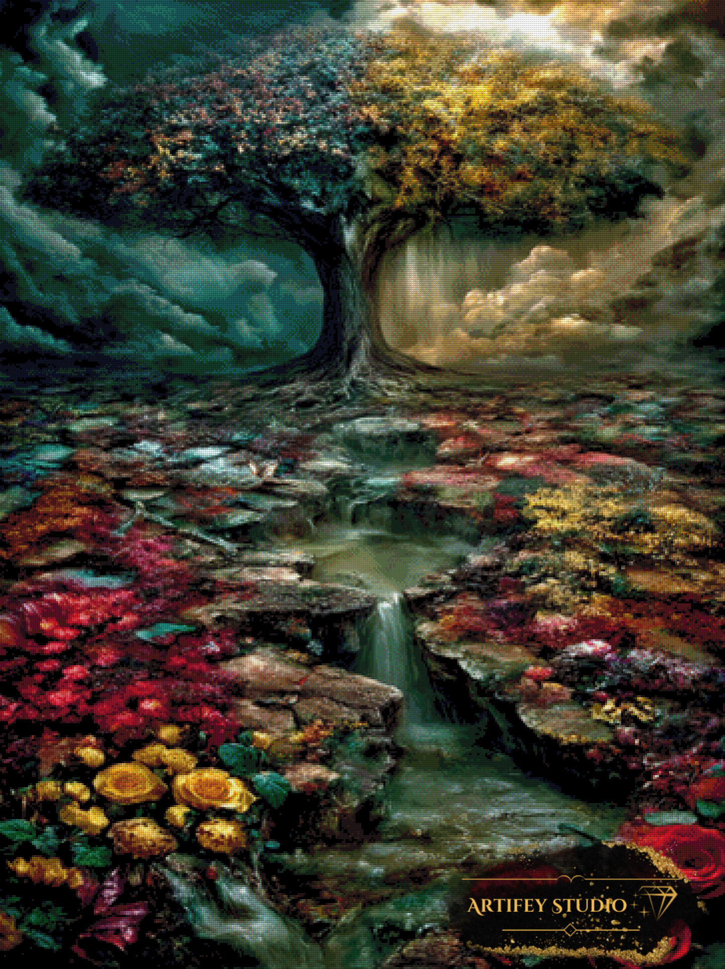 Cementery of dreams by Skyler 90x120 mit 250 Farben