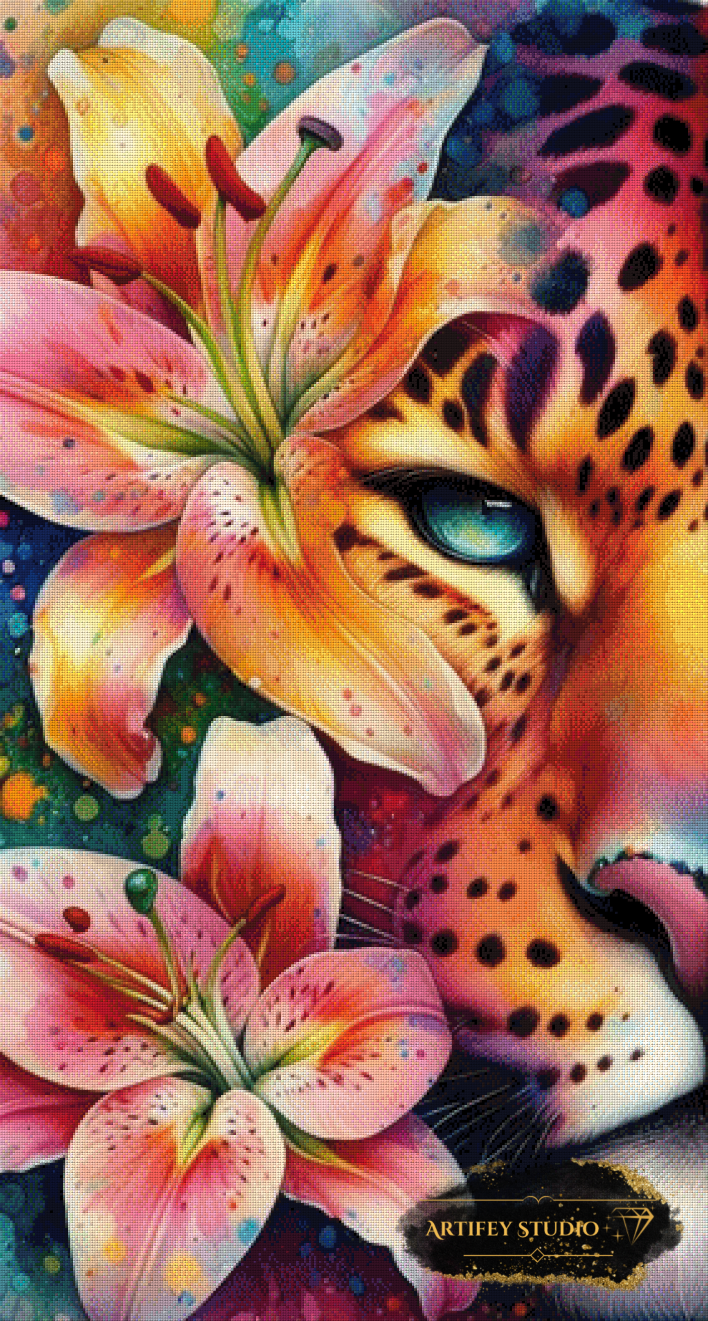 Lilycheetah by Diynamite 70x130 mit 350 Farben