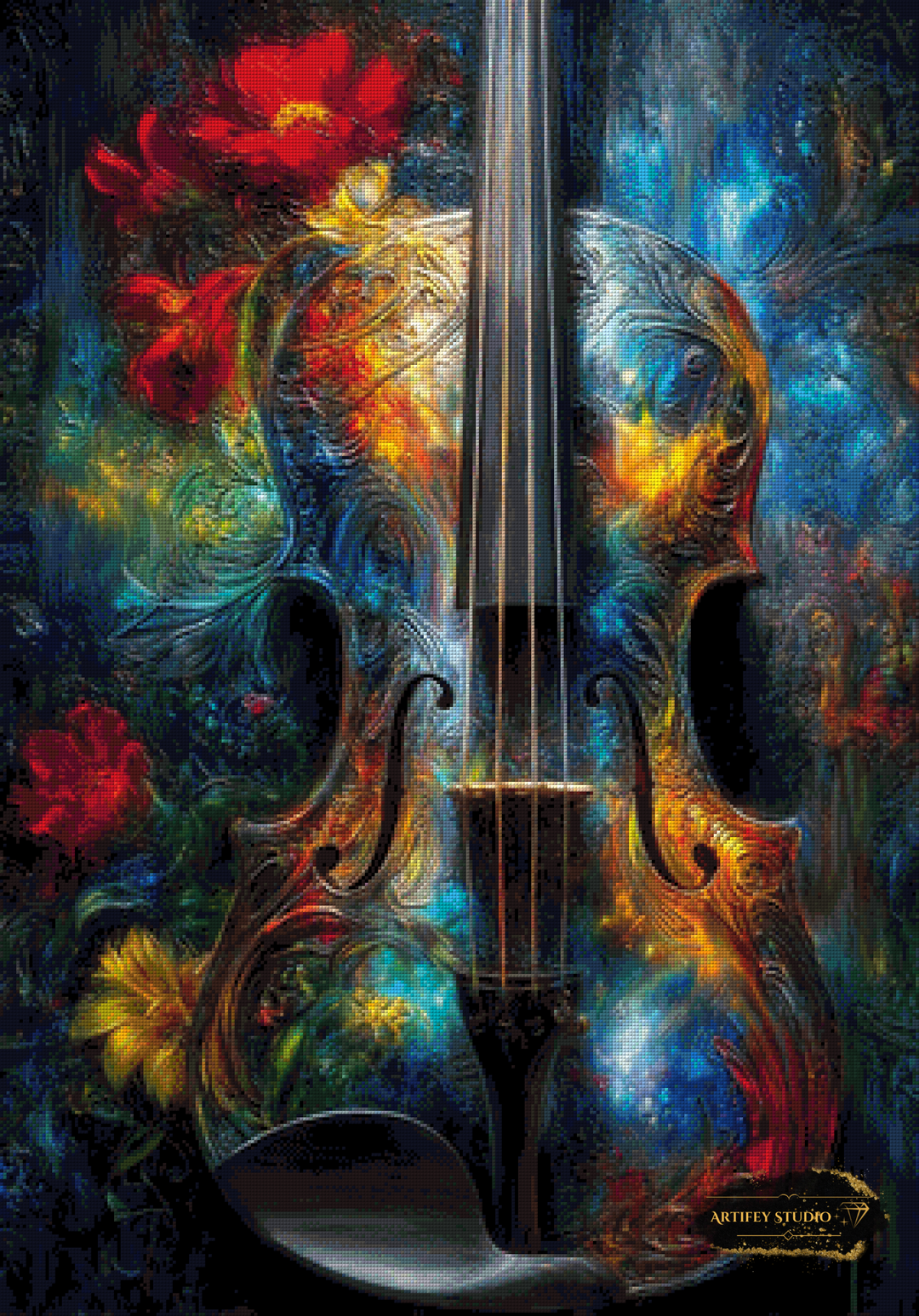Violin by Skyler 70x100 mit 290 Farben - Artifey Studio