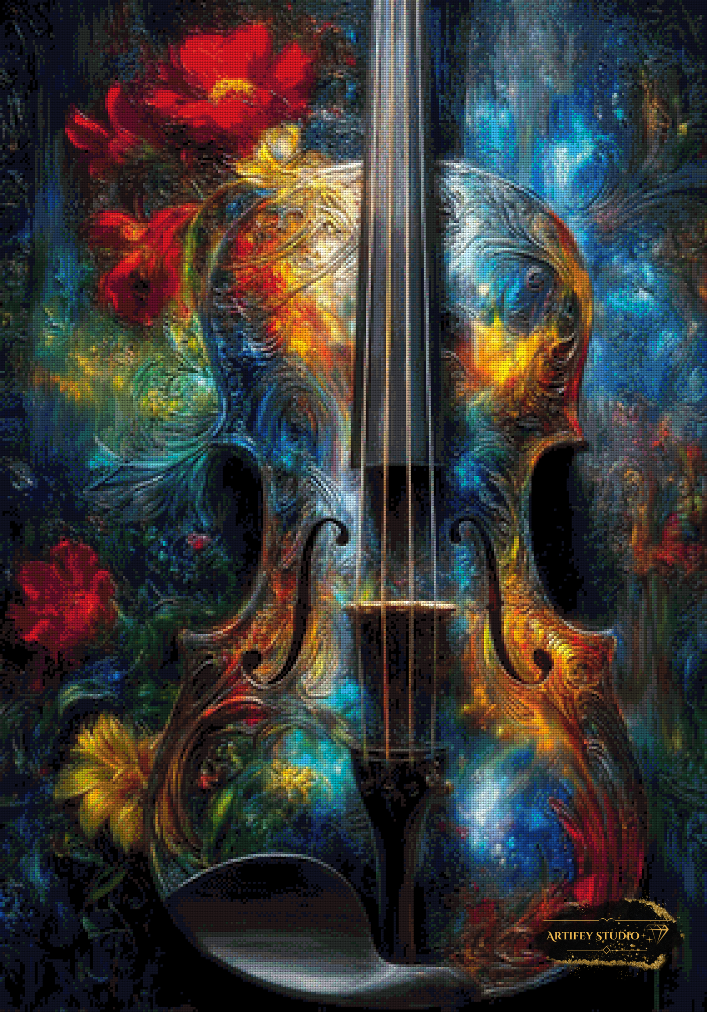 Violin by Skyler 70x100 mit 290 Farben