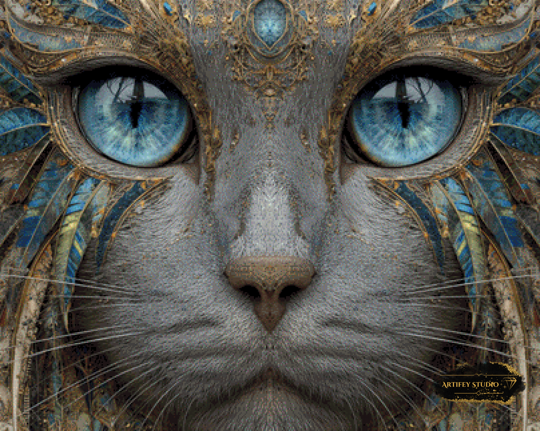 Blue by Morrigan 100x80 mit 160 Farben - Artifey Studio