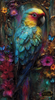 Colorful parrot by Morrigan 100x180 mit 340 - Artifey Studio