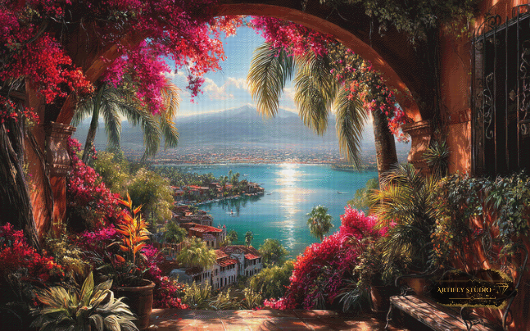 The Porch View by Artifey 160x100 mit 350 Farben - Artifey Studio