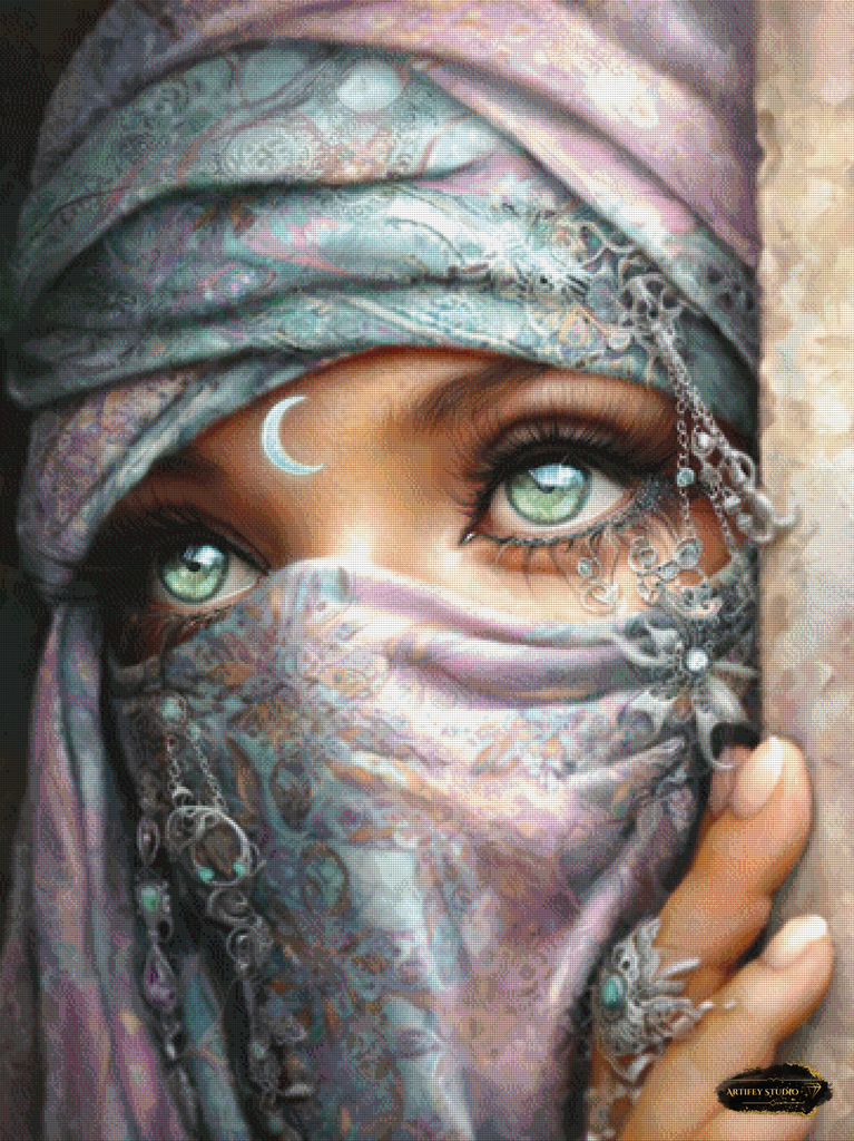 Hidden Beauty by Artifey 90x120 mit 180 Farben - Artifey Studio